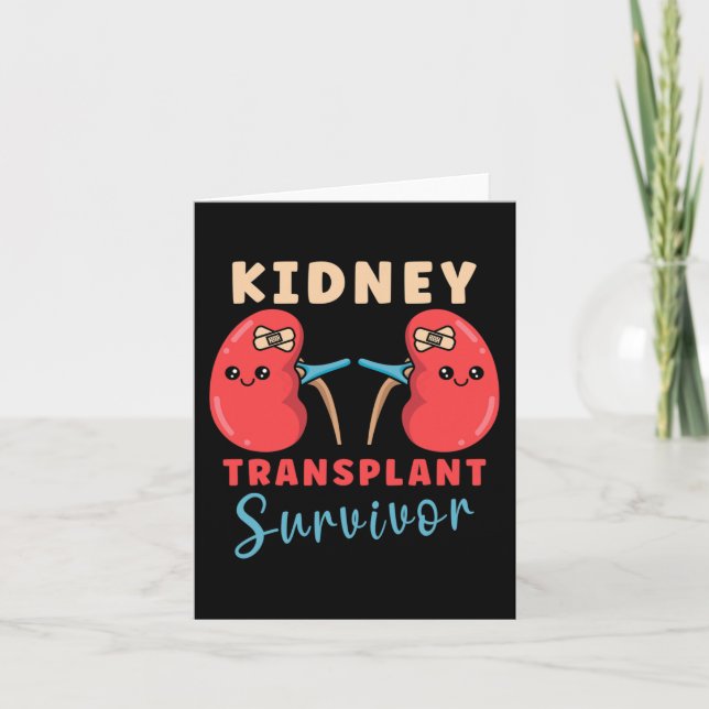 Transplant Kidney Donor Kidney Disease 5  Card (Front)