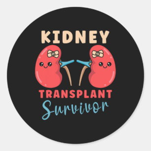 Transplant Kidney Donor Kidney Disease 5 Classic Round Sticker