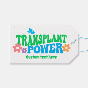Transplant Power Retro Customisable  Gift Tags
