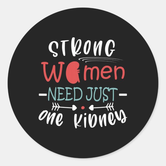 Transplant Surgery Kidney Donor Kidney Disease 2  Classic Round Sticker (Front)