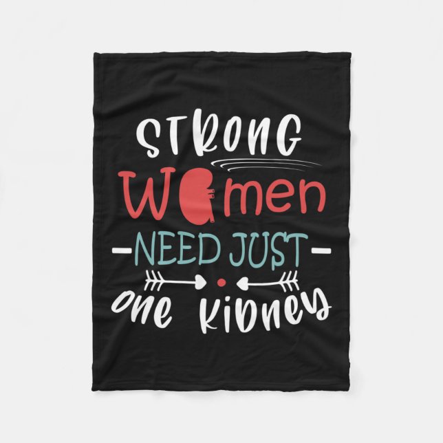 Transplant Surgery Kidney Donor Kidney Disease 2  Fleece Blanket (Front)