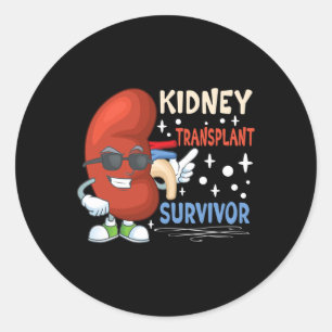 Transplant Surgery Kidney Donor Kidney Disease  Classic Round Sticker