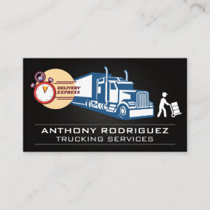 Transport Delivery   Trucking Logistics Business Card
