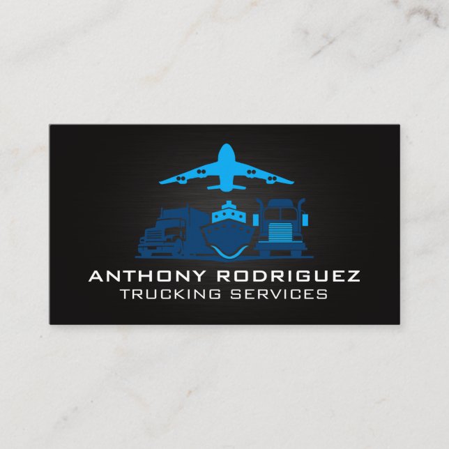 Transport Logistics | Vehicles Business Card (Front)
