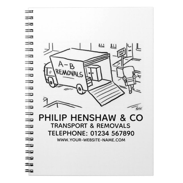 Transport & Removals Notebook (Front)