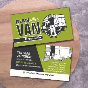 Transport Services - Man with a Van Business Card