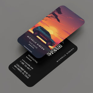 Transport Taxi Driver Tour Guide Minimal Calling Card