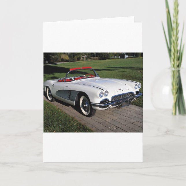 Transportation 077,classic cars,corvette,a classic card (Front)