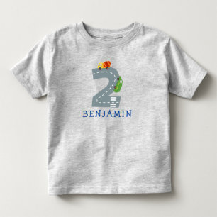 Transportation 2nd Birthday Party Baby T-Shirt