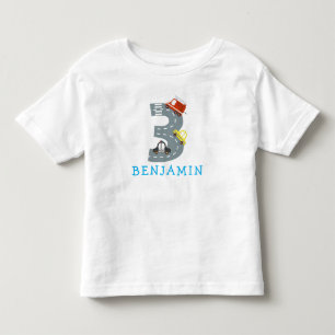 Transportation 3rd Birthday Party Baby T-Shirt