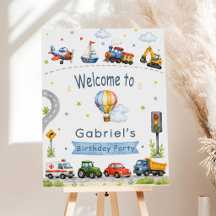 Transportation Birthday Party
