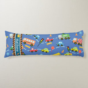 Transportation Boys Blue Body Cushion