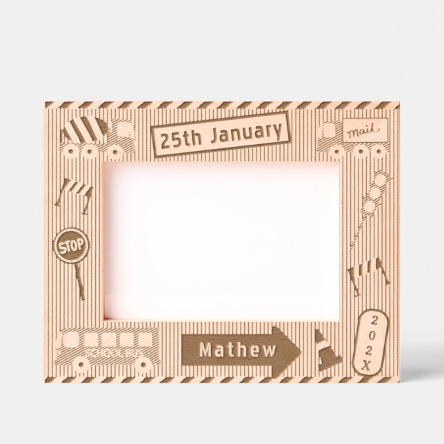 Transportation Boys  Etched Frames (Front)