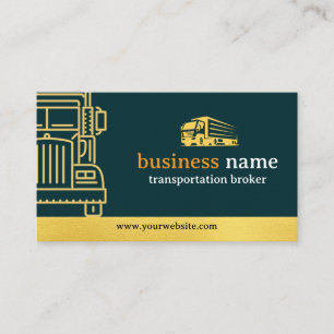 transportation broker business cards