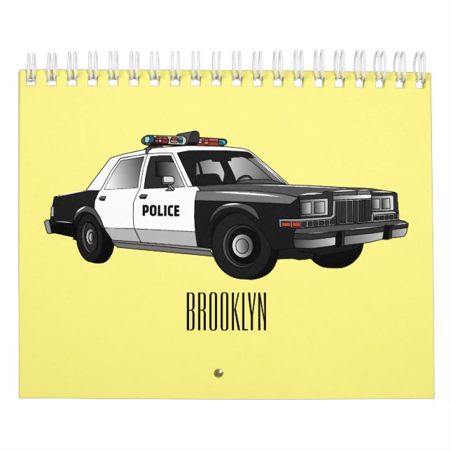 Transportation cartoon illustration calendar (Cover)
