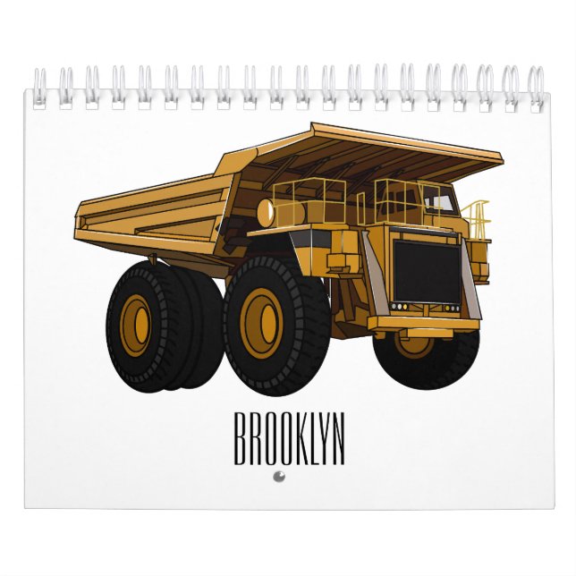 Transportation cartoon illustration calendar (Cover)