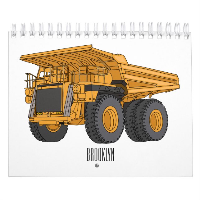 Transportation cartoon illustration calendar (Cover)