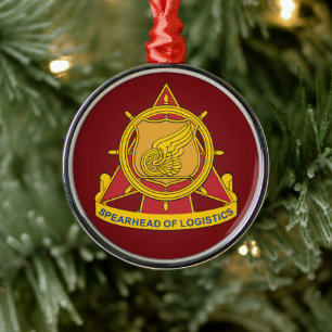 Transportation Corps Christmas Metal Tree Decoration