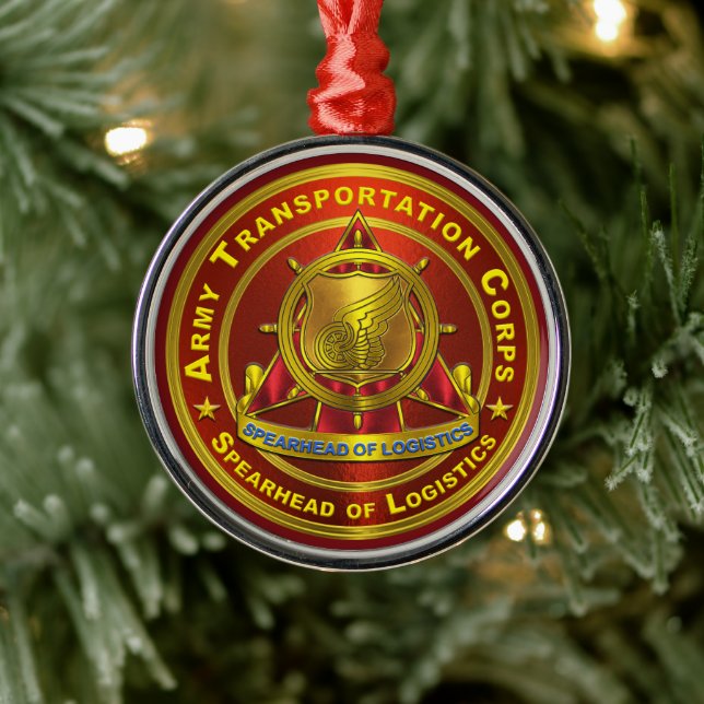 Transportation Corps  Metal Tree Decoration (Tree)