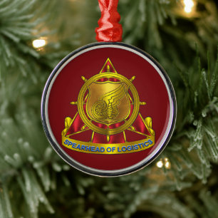 Transportation Corps Metal Tree Decoration