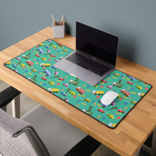 Transportation Green Desk Mat