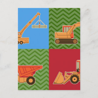 Transportation Heavy Equipment - Collage Postcard