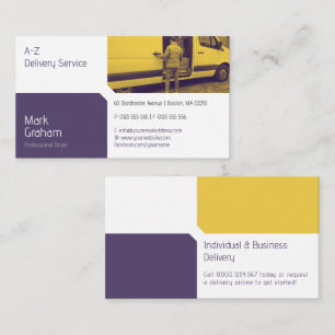 Transportation & Logistic Delivery Truck Business Card