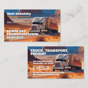 Transportation & Logistic Truck Business Card