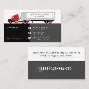 Transportation & Logistic Truck Business Card