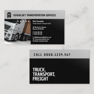 Transportation & Logistic Truck Business Card
