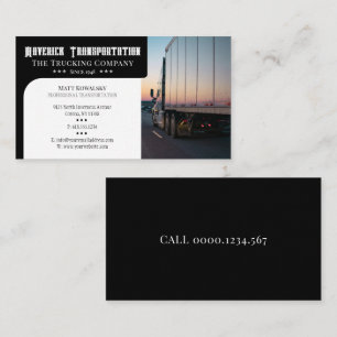 Transportation & Logistic   Truck Business Card
