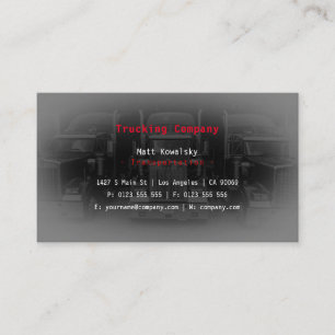 Transportation & Logistic   Truck Business Card