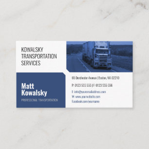 Transportation & Logistic Truck Business Card