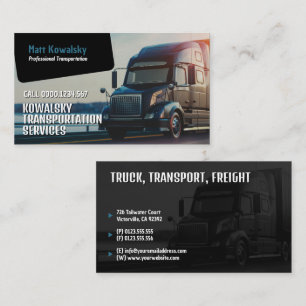 Transportation & Logistic Truck Business Card