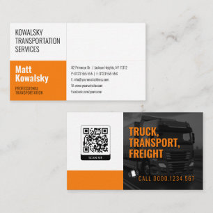 Transportation & Logistic Truck Business Card