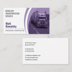 Transportation & Logistic Truck Business Card