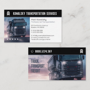 Transportation & Logistic Truck Business Card