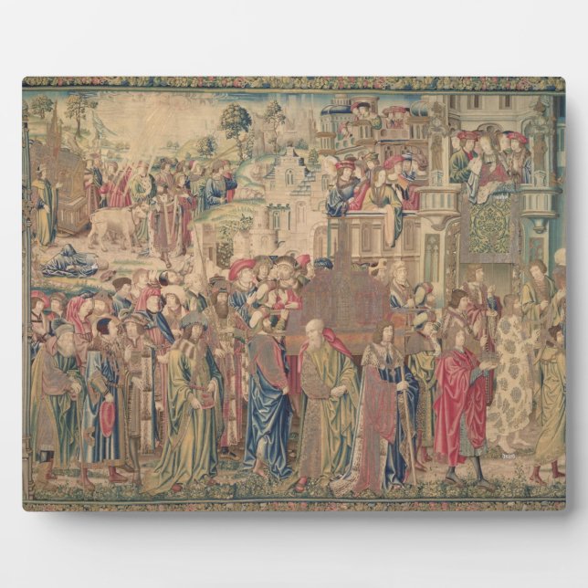 Transportation of the Ark of the Covenant, Tapestr Plaque (Front)