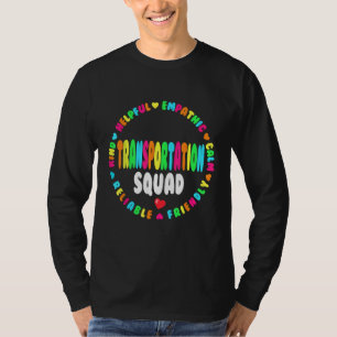 Transportation Squad Back To School Bus Driver Mon T-Shirt