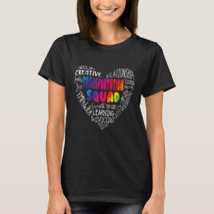Transportation Squad Back To School Bus Driver Mon T-Shirt