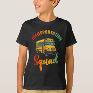 Transportation Squad Funny Bus Driver Back To Scho T-Shirt