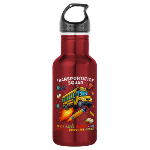 Transportation Squad Funny School Bus Driver 532 Ml Water Bottle