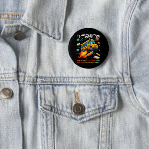 Transportation Squad Funny School Bus Driver 6 Cm Round Badge
