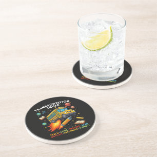 Transportation Squad Funny School Bus Driver Coaster