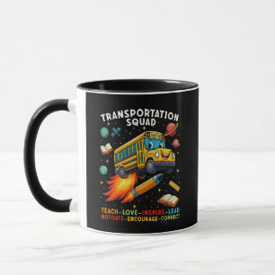 Transportation Squad Funny School Bus Driver Mug
