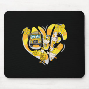 Transportation Squad Silly Goose Bus Aide Back To Mouse Mat