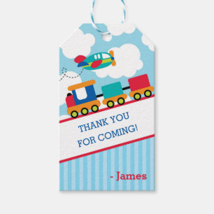 Transportation Thank You Tags Birthday Party Favou