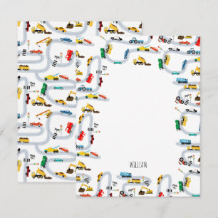 Transportation Vehicles Cars & Trucks Road Kids Card