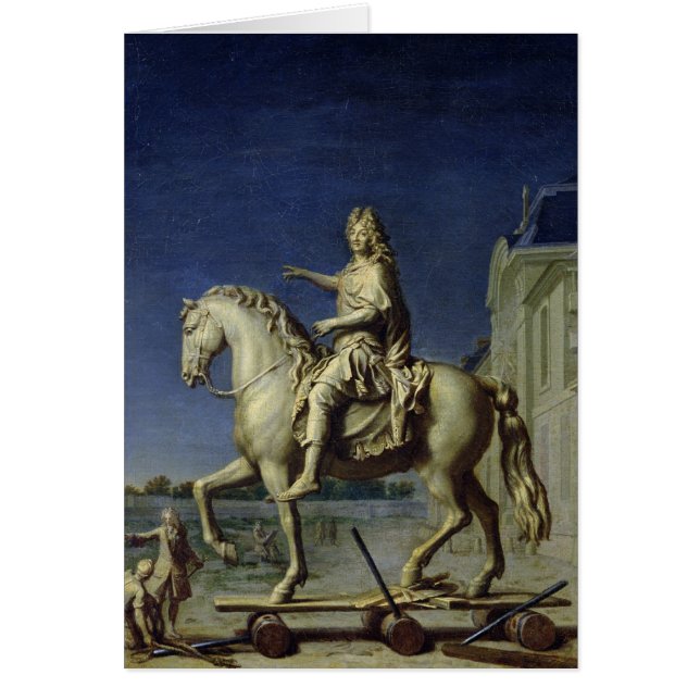 Transporting the Equestrian Statue of Louis (Front)