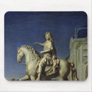 Transporting the Equestrian Statue of Louis Mouse Mat